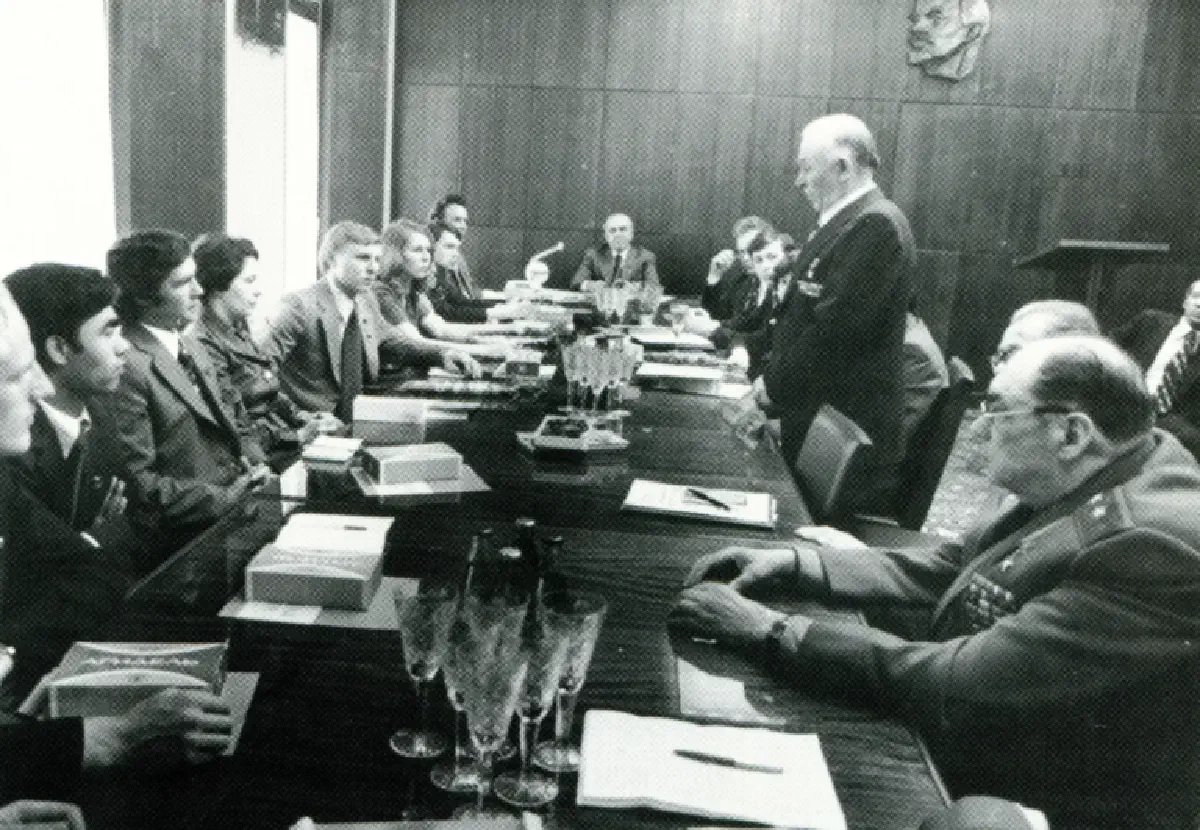 Встреча с делегатами «Газпрома» Газпрома в 1989 году