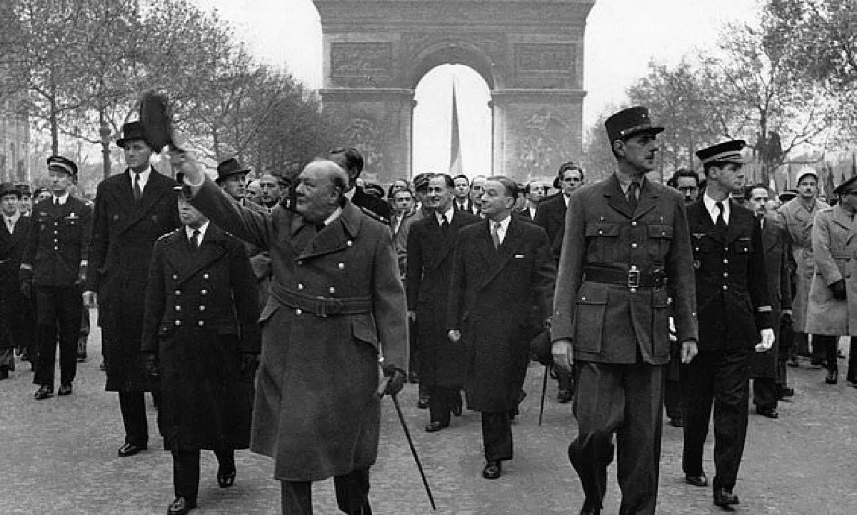 Черчилль и де Голль, 11 ноября 1944 г.