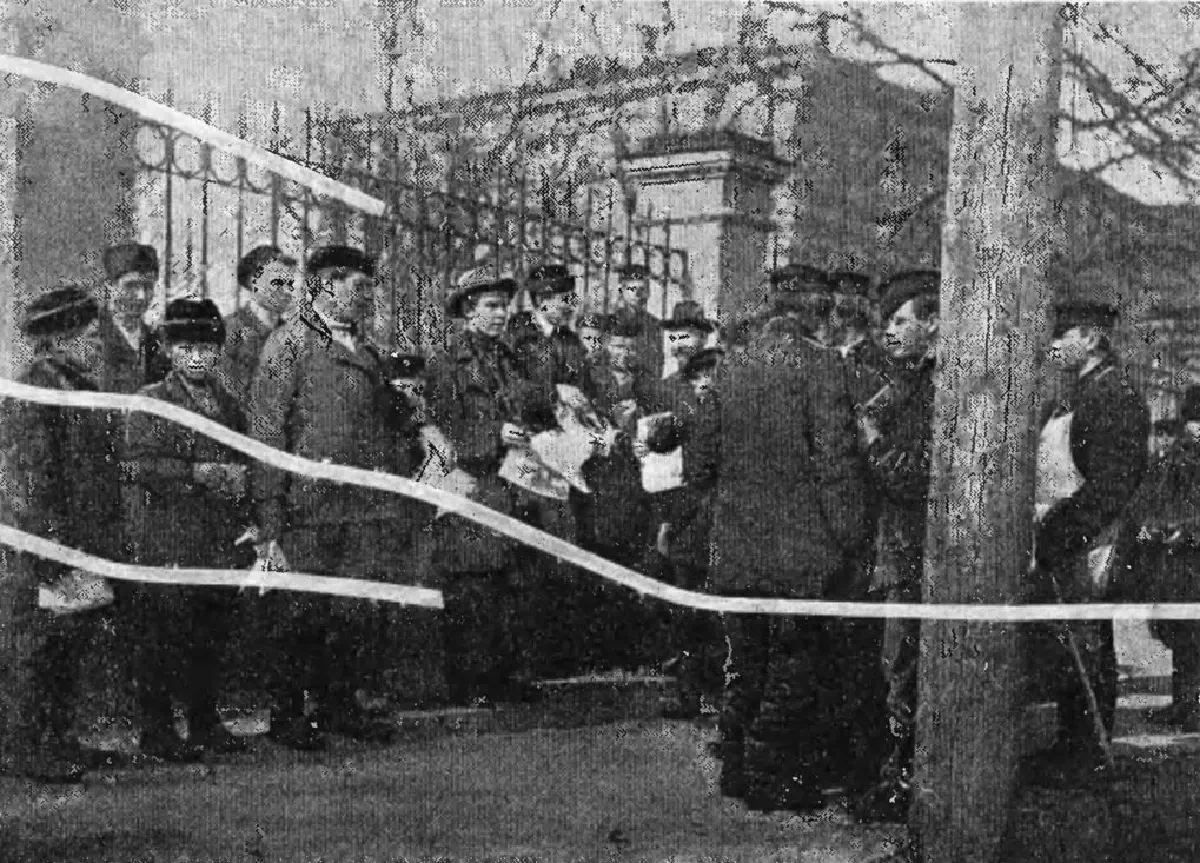 Голосование в Москве. Агитаторы. «Нива». 1906 год
