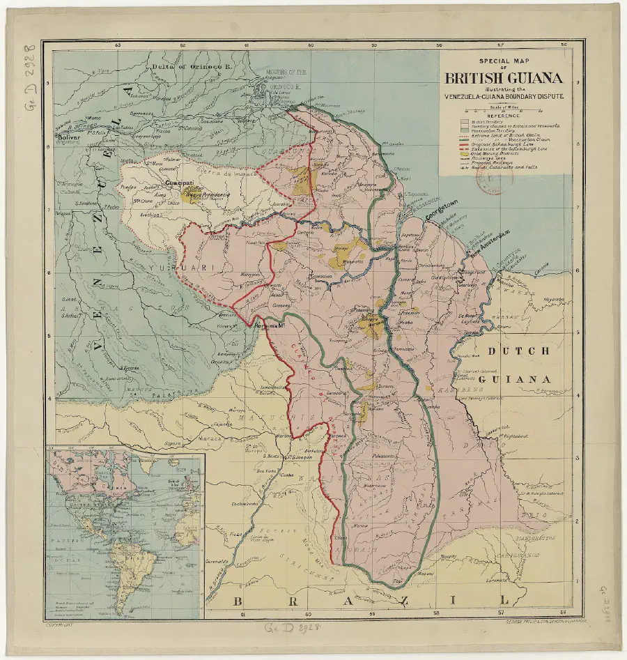 Претензия Венесуэлы на территории, принадлежащие Гайане – одна из карт, традиционно разыгрываемых буржуазией (источник: публичное достояние)