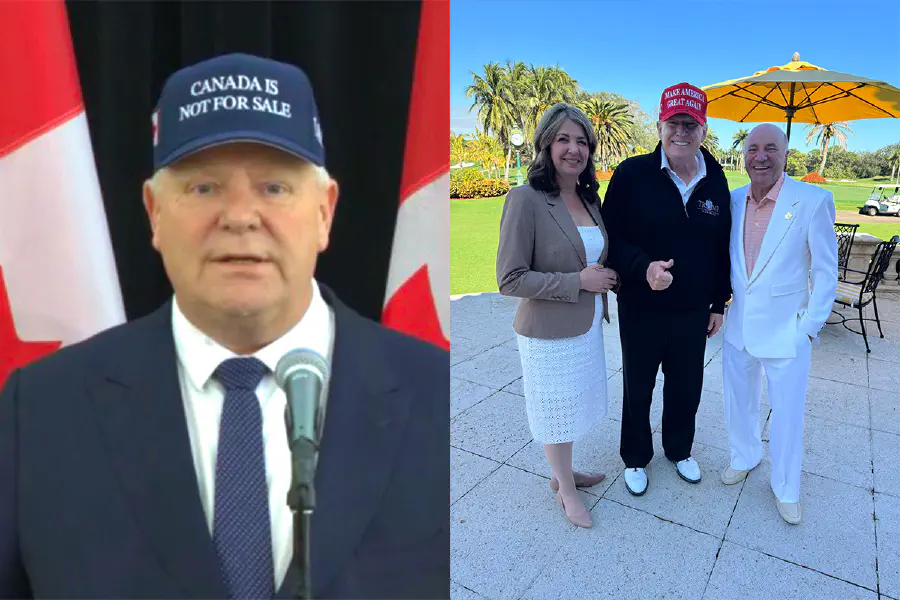 Уже сейчас можно наблюдать напряженные отношения между Дагом Фордом из Онтарио и Даниэль Смит из Альберты. Источник: MadeInCanada/X, ABDanielleSmith/X