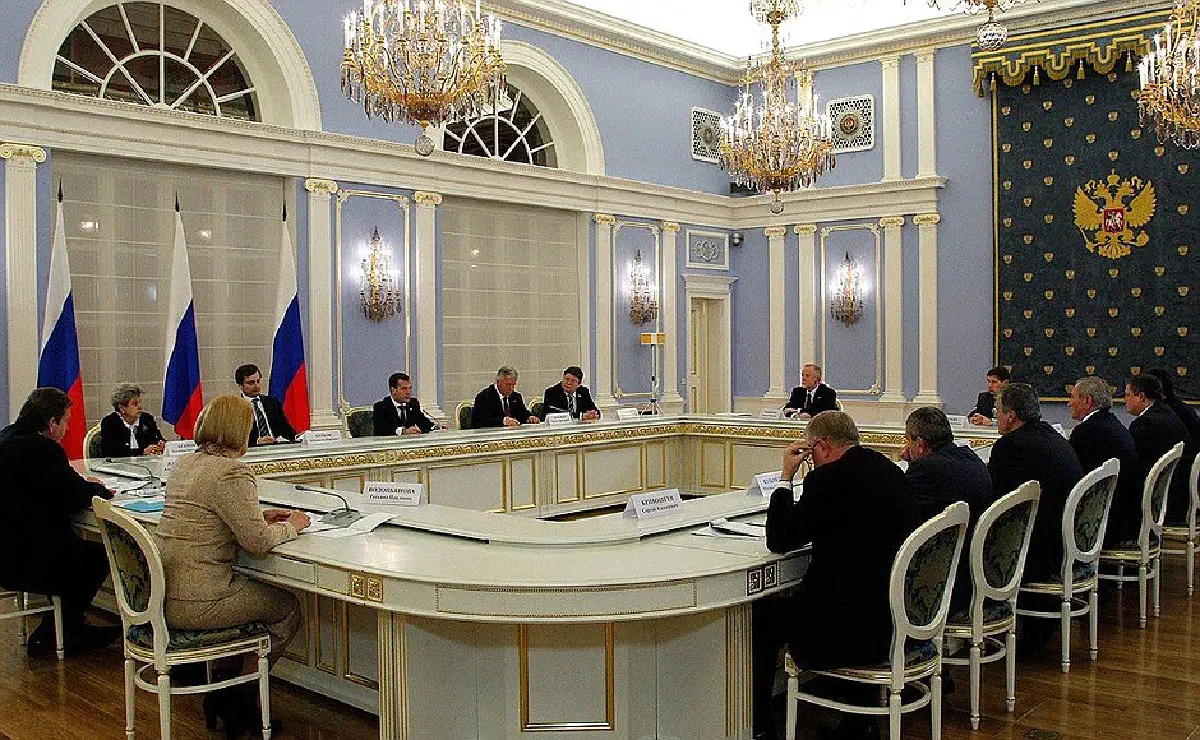 Встреча Дмитрия Медведева с лидерами профсоюзов, Горки, Московская область, 15 декабря 2010 г.