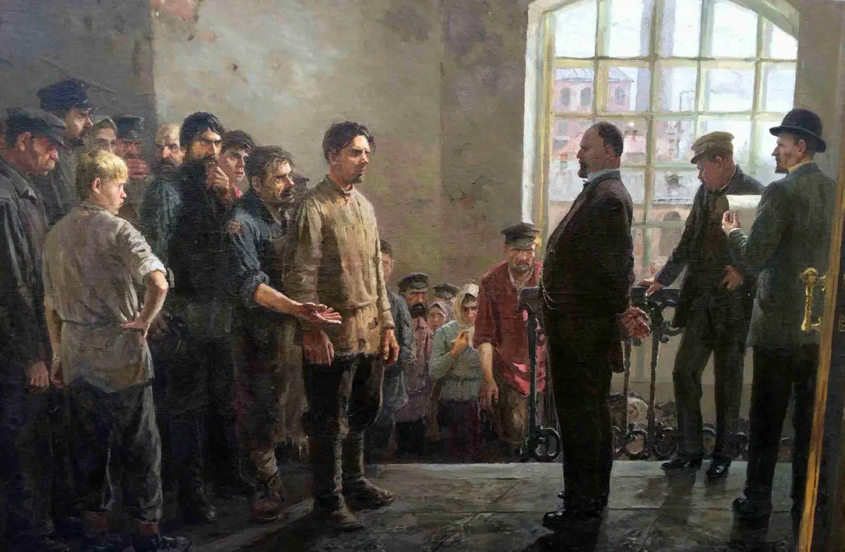 Крохоняткин П.Б. «Забастовка на фабрике»